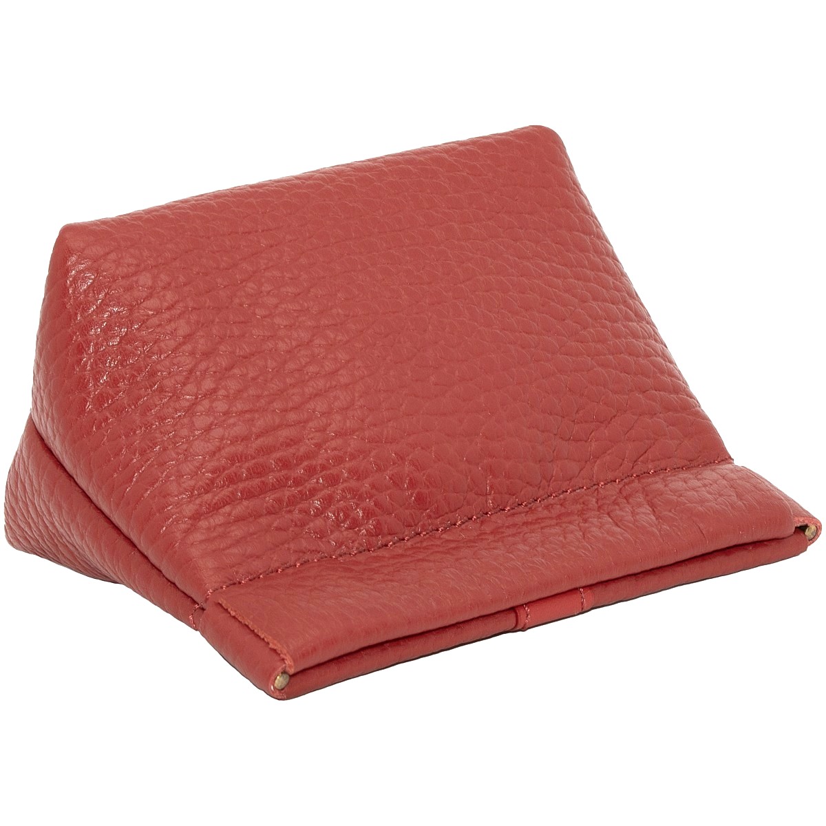 Portamonete donna vera pelle, borsello rosso chiusura a molla