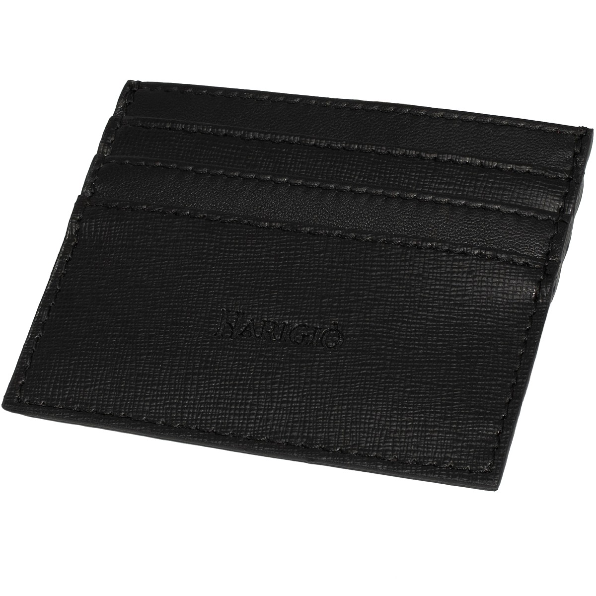 Portacarte di credito unisex, porta documenti vera pelle colore nero