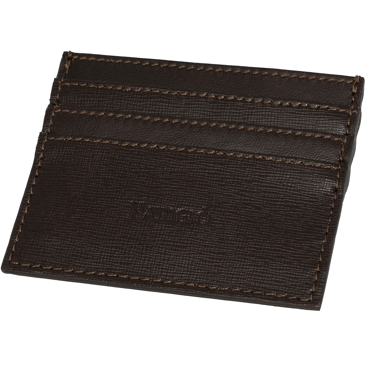 Portacarte di credito vera pelle marrone, porta documenti marrone