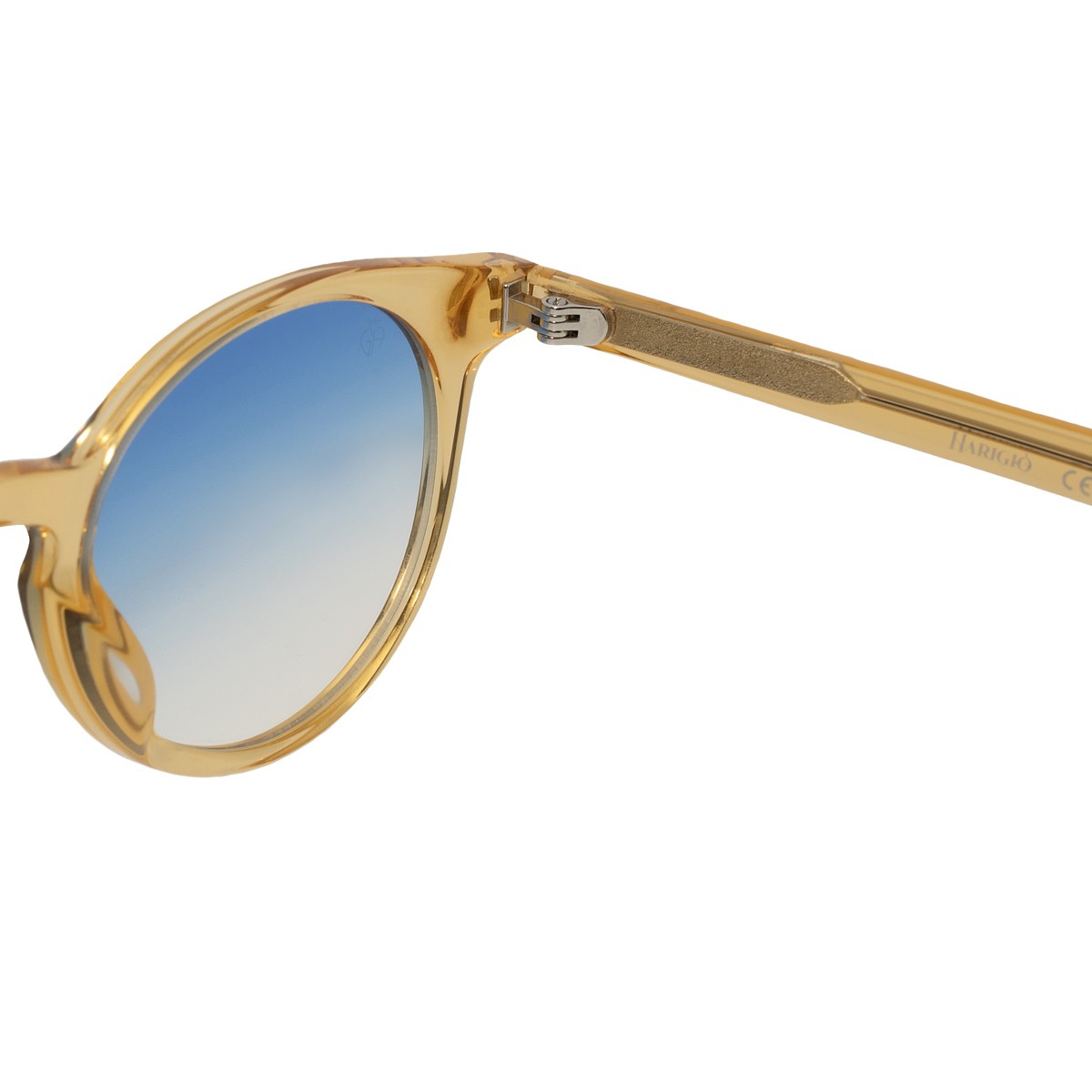 Occhiali da sole unisex marrone trasparente, filtri azzurri sfumati