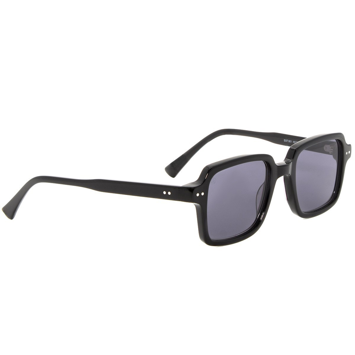 Occhiali da sole uomo donna montatura nera, filtri grigio scuro