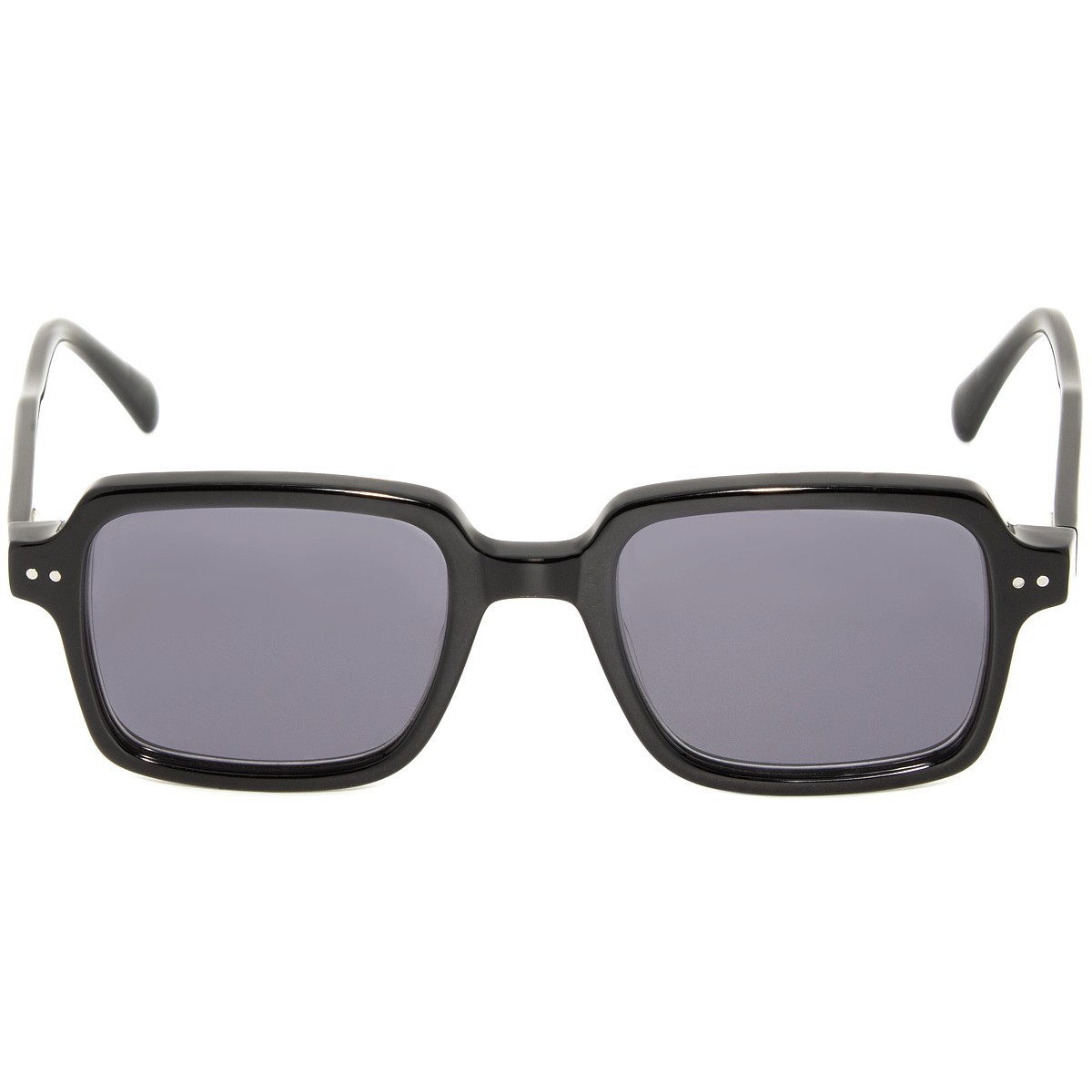 Occhiali da sole uomo donna montatura nera, filtri grigio scuro