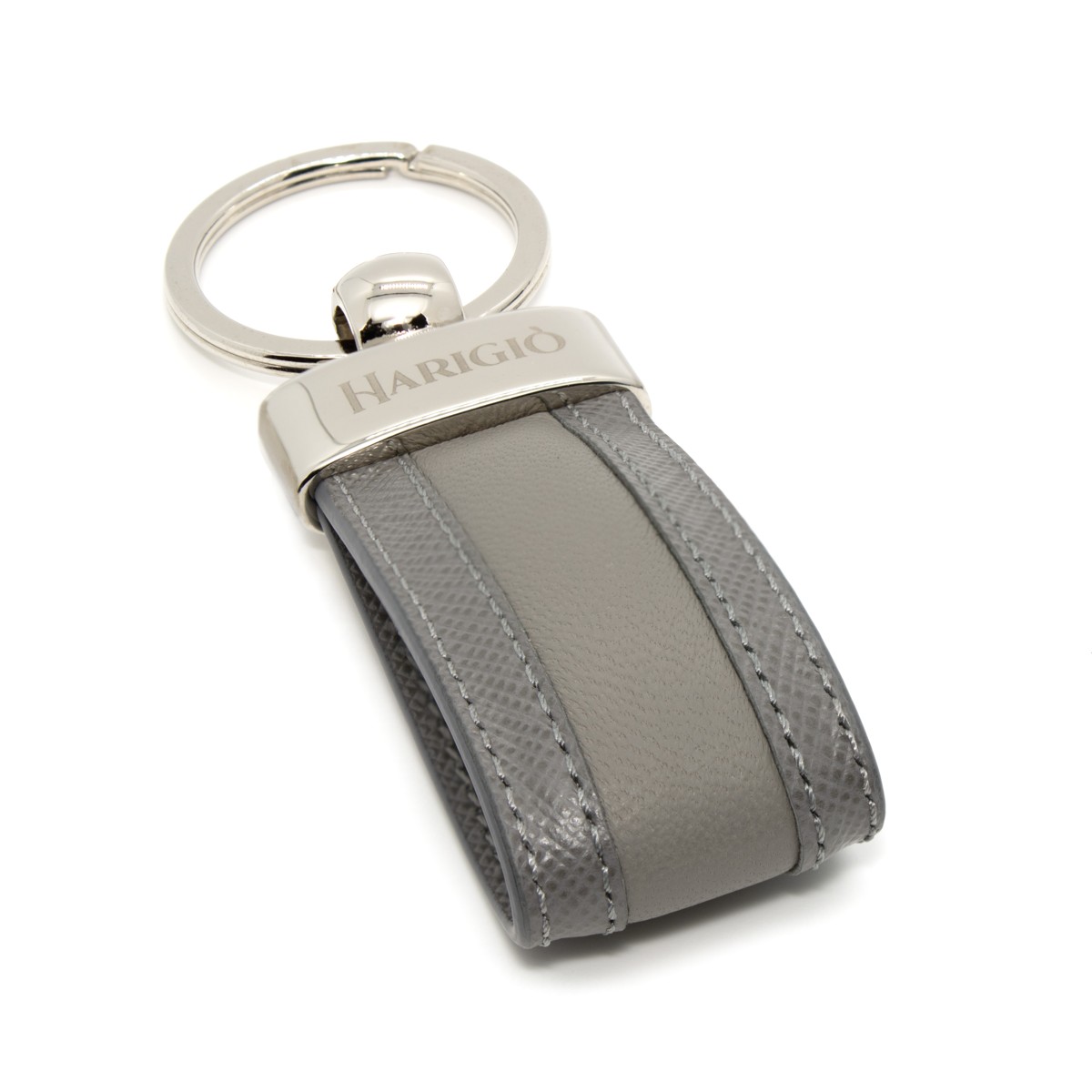 Portacarte di credito portachiavi uomo donna vera pelle colore grigio