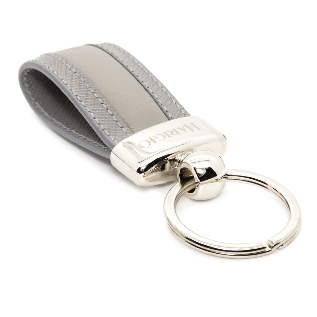Portacarte di credito portachiavi uomo donna vera pelle colore grigio