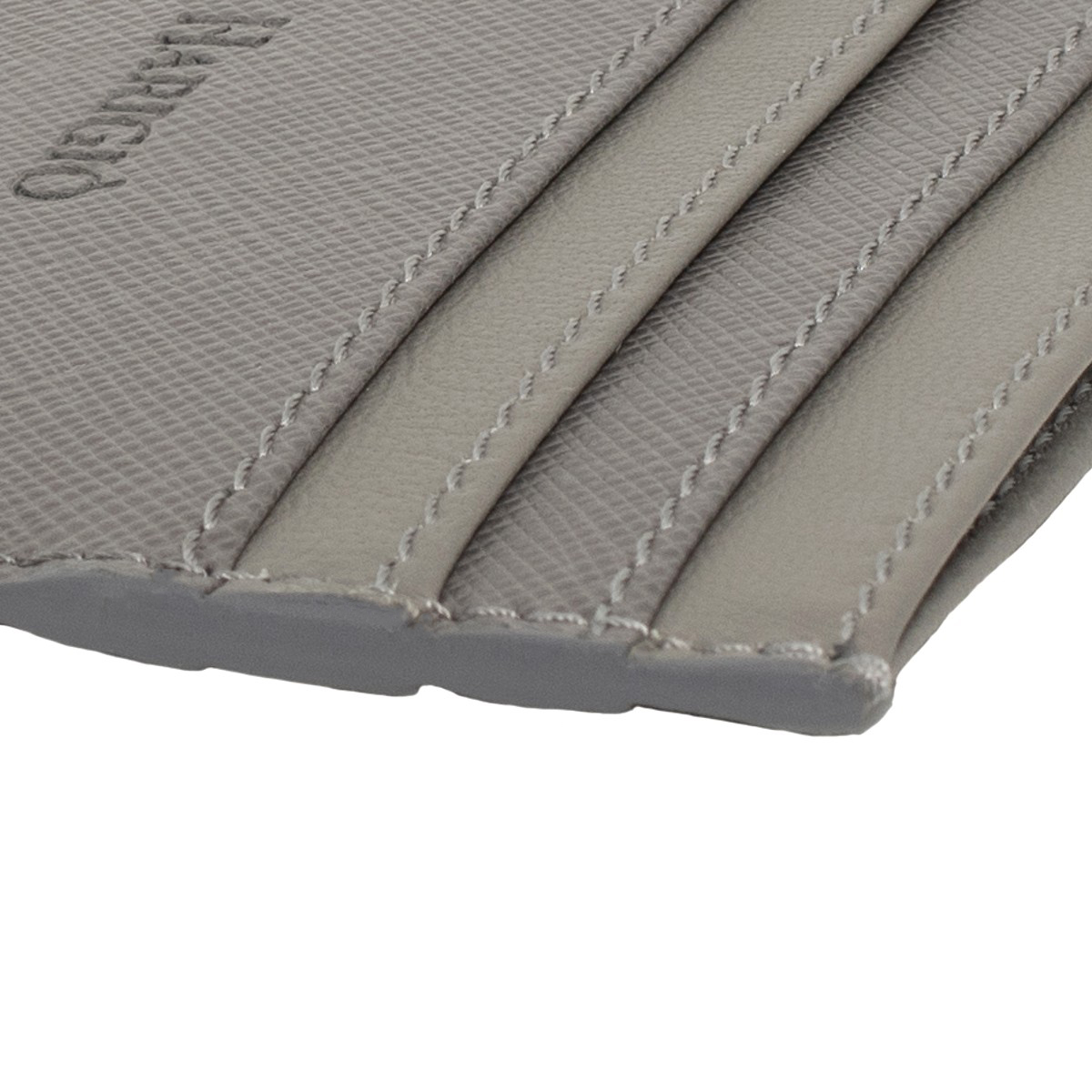 Portacarte di credito portachiavi uomo donna vera pelle colore grigio