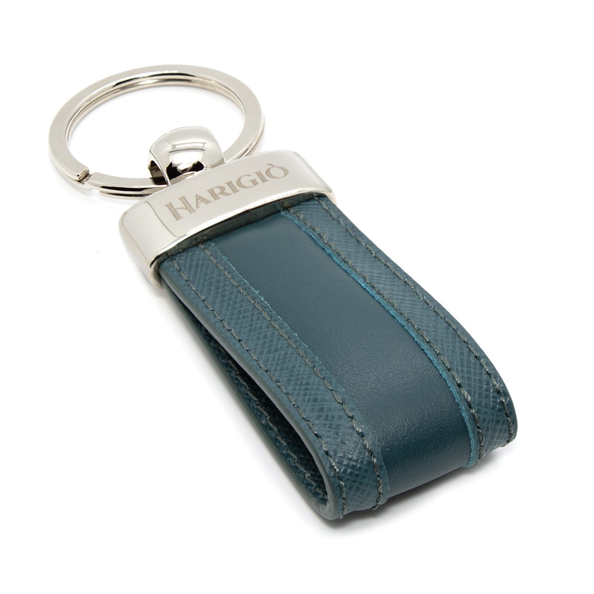 Portacarte di credito e portachiavi uomo donna colore verde vera pelle