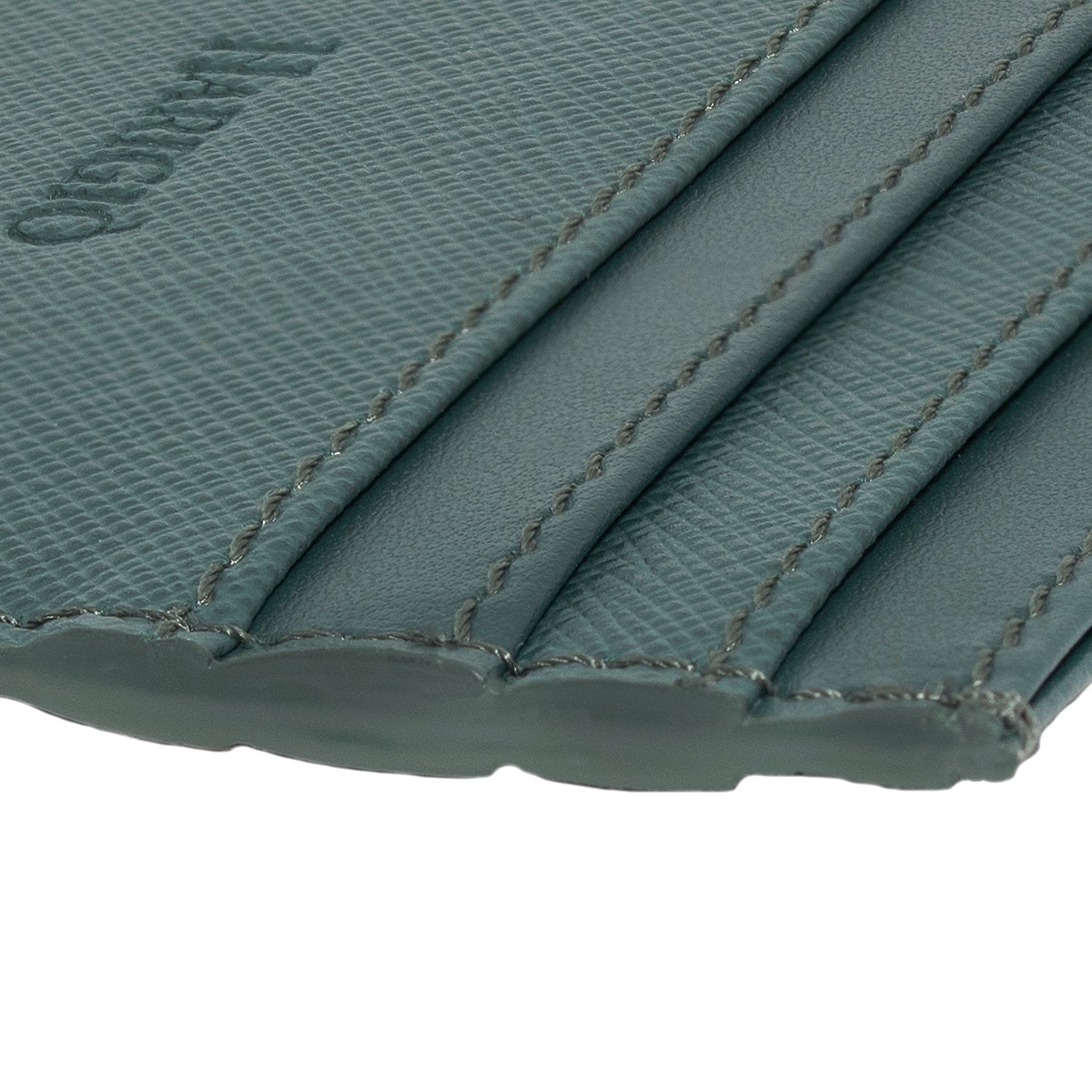 Portacarte di credito e portachiavi uomo donna colore verde vera pelle