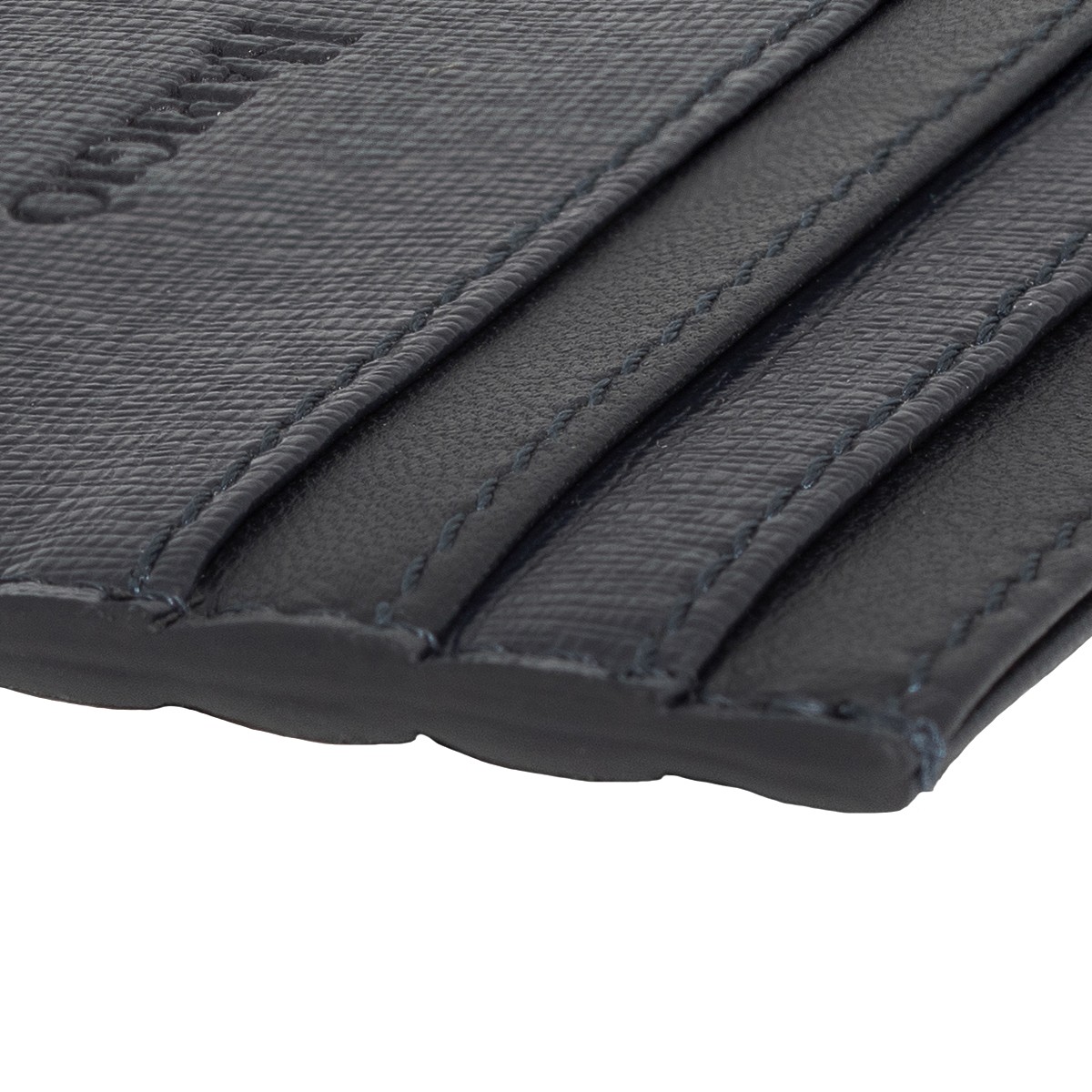 Portacarte di credito portachiavi vera pelle uomo donna blu notte