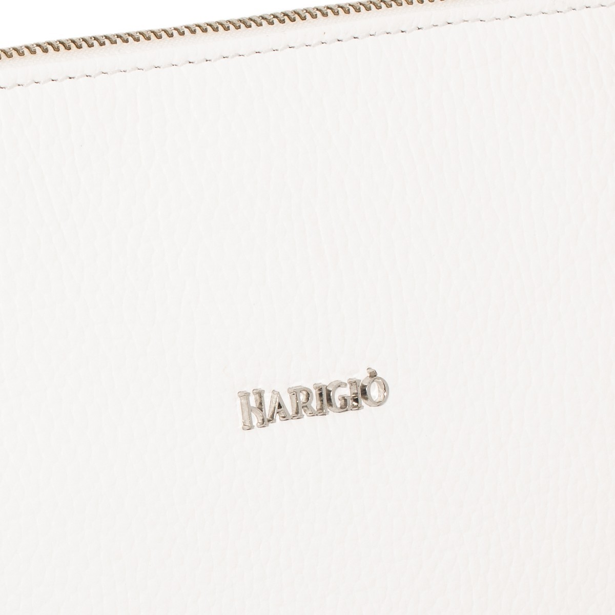 Borsa in vera pelle piatta colore bianca da donna, tracolla removibile