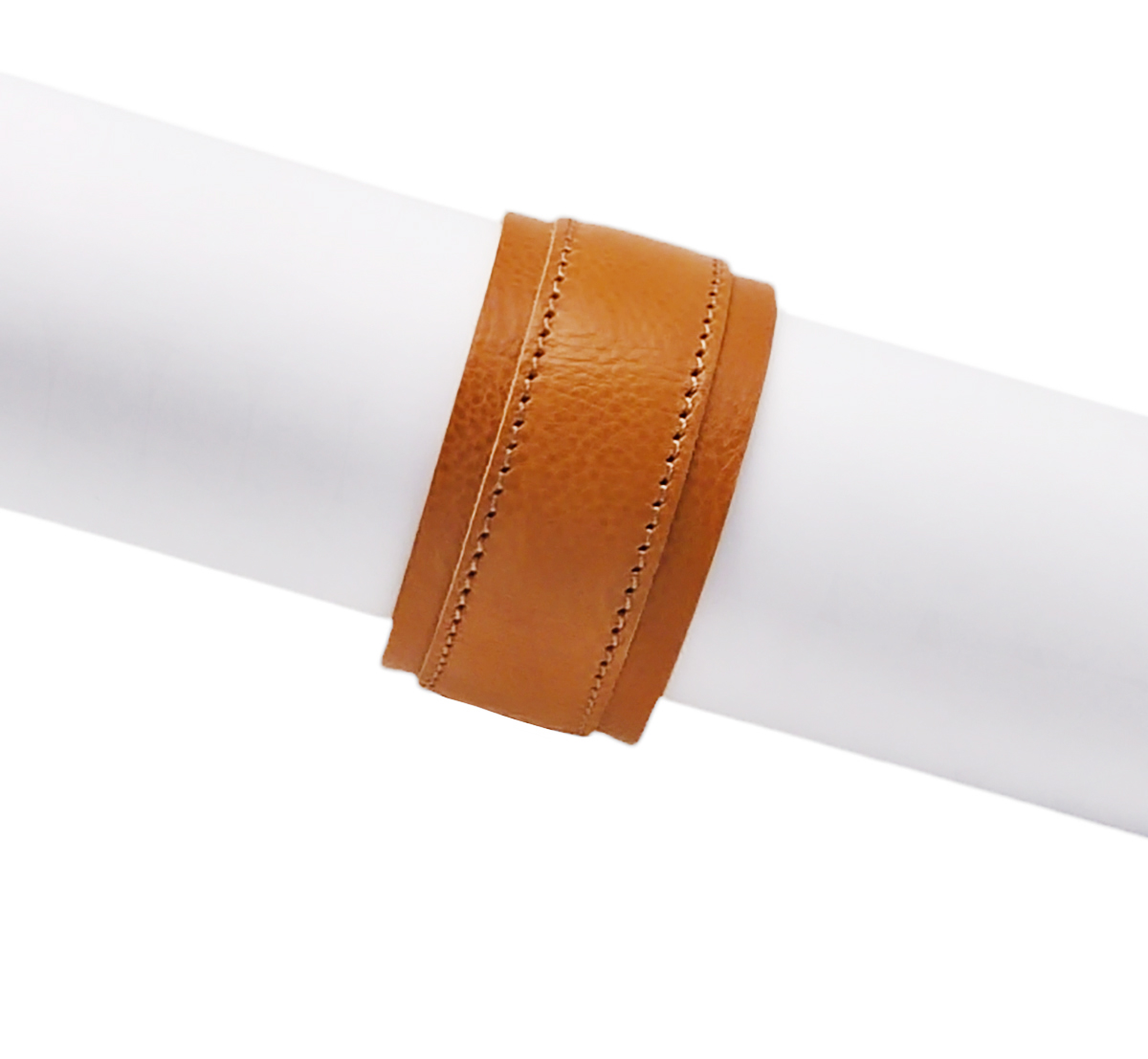 Bracciale regolabile vera pelle cuoio chiaro, braccialetto unisex