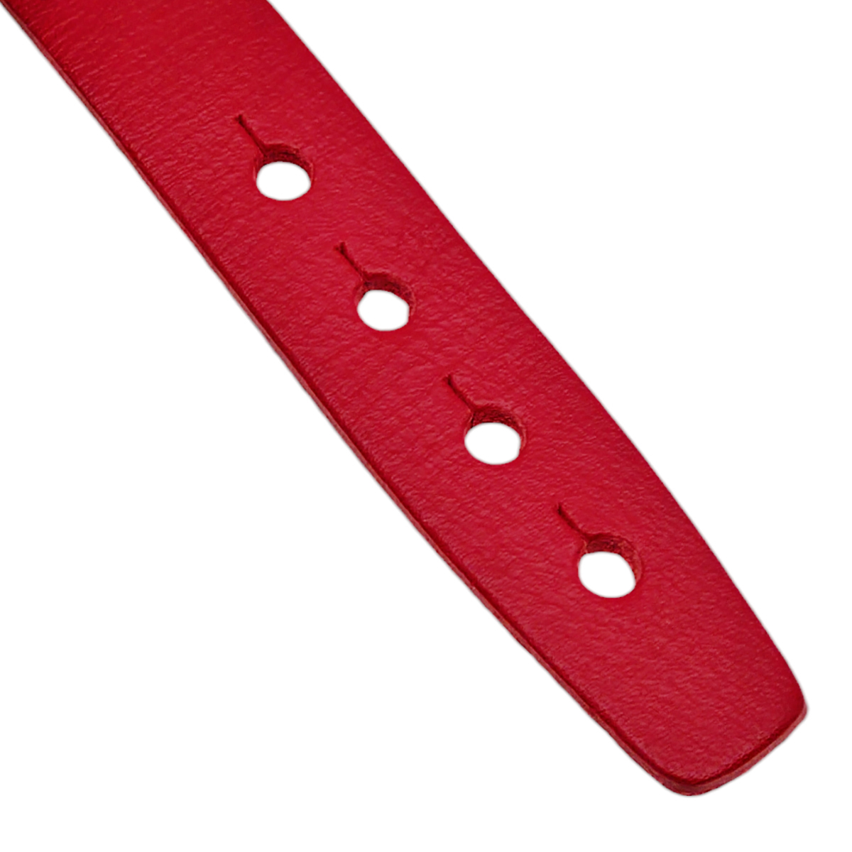 Bracciale in pelle rosso, braccialetto uomo donna regolabile