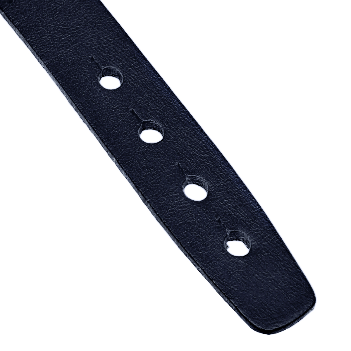 Bracciale a fascia larga in vera pelle blu, braccialetto unisex