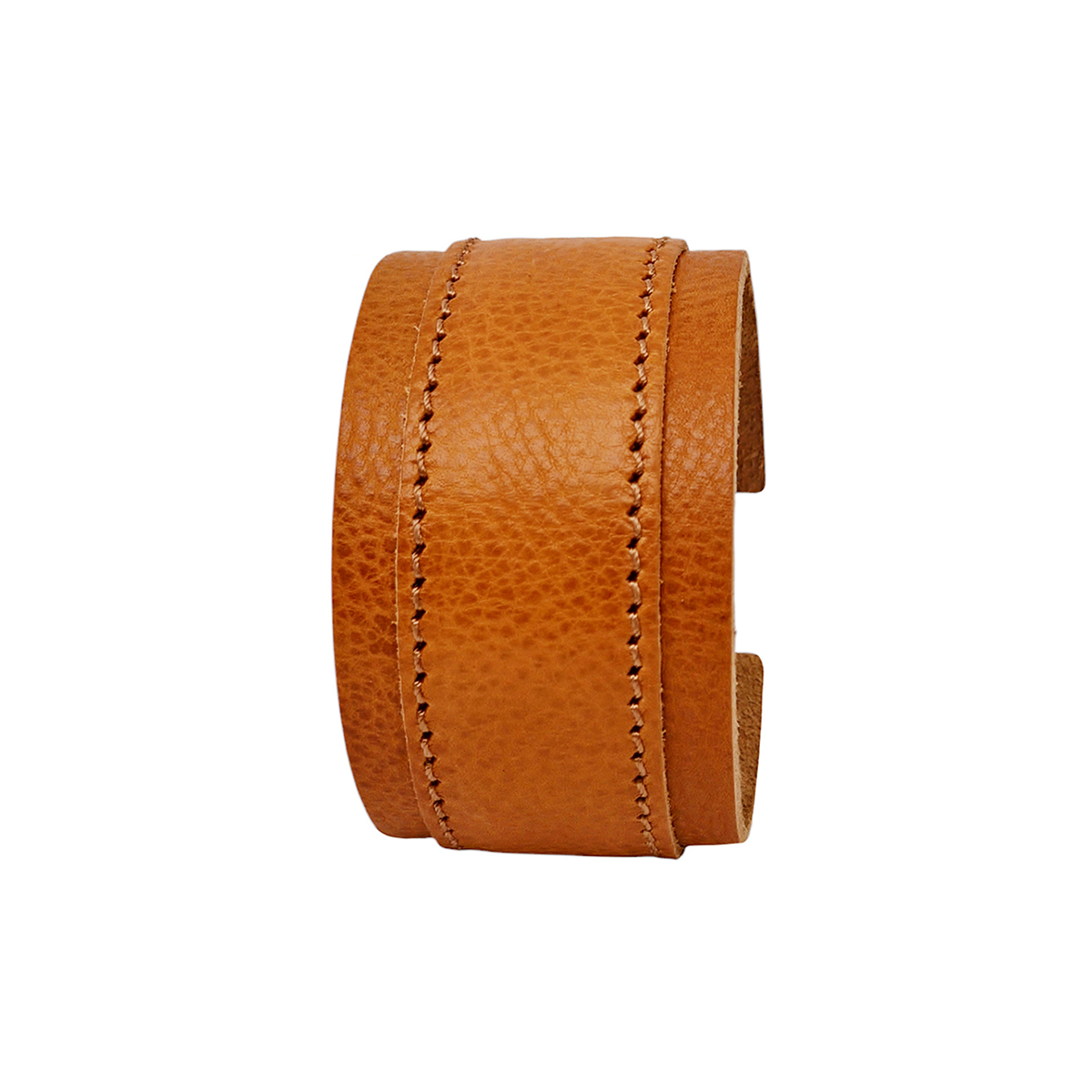 Bracciale regolabile vera pelle cuoio chiaro, braccialetto unisex