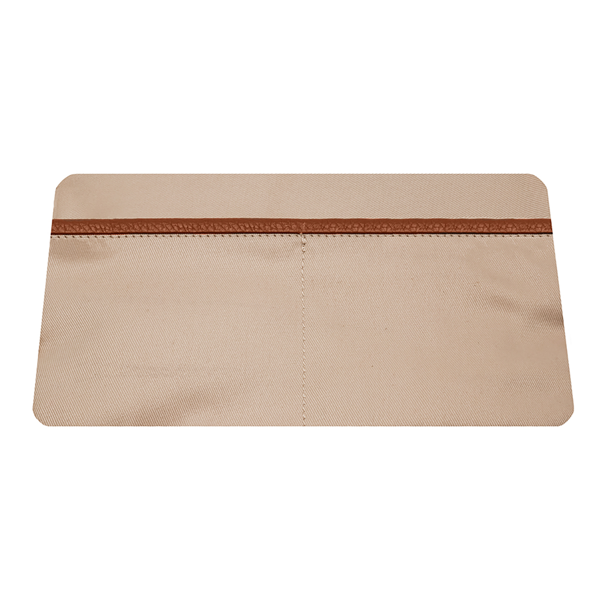 Pochette da uomo colore marrone chiaro, borsello a mano in vera pelle