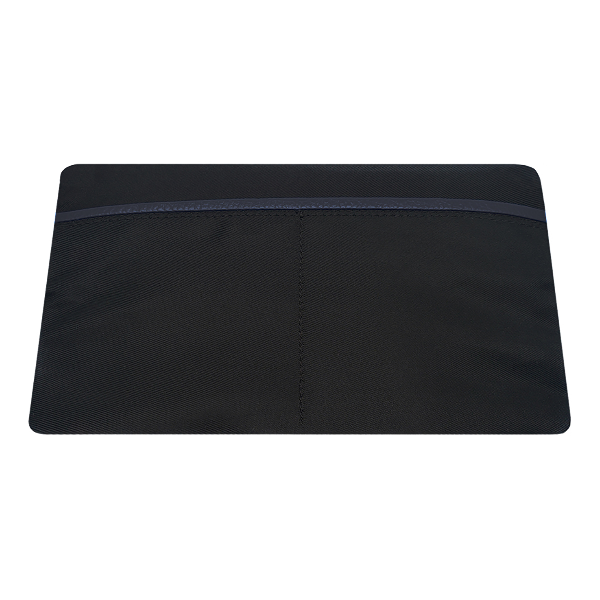 Pochette blu vera pelle da uomo, borsello da polso manico removibile