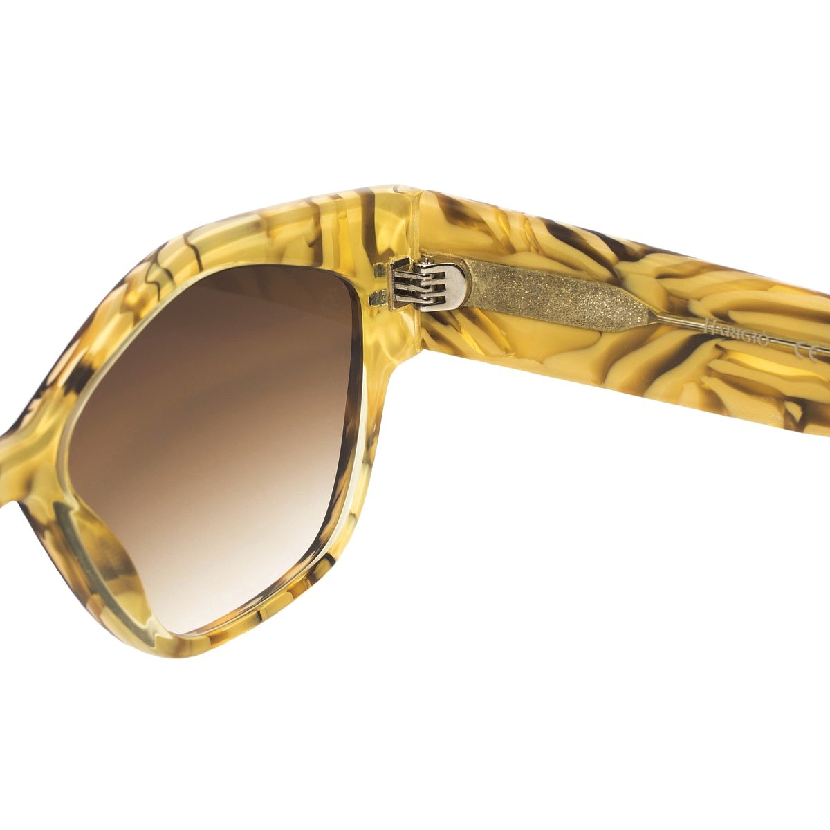 Occhiali da sole donna montatura marrone leopardato filtri sfumati