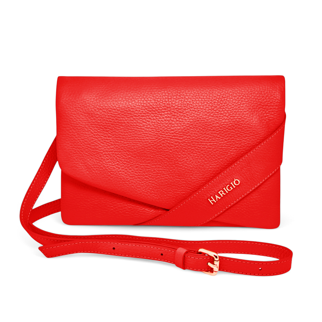 Borsa da Donna in Vera Pelle con Tracolla Regolabile Colore Rossa