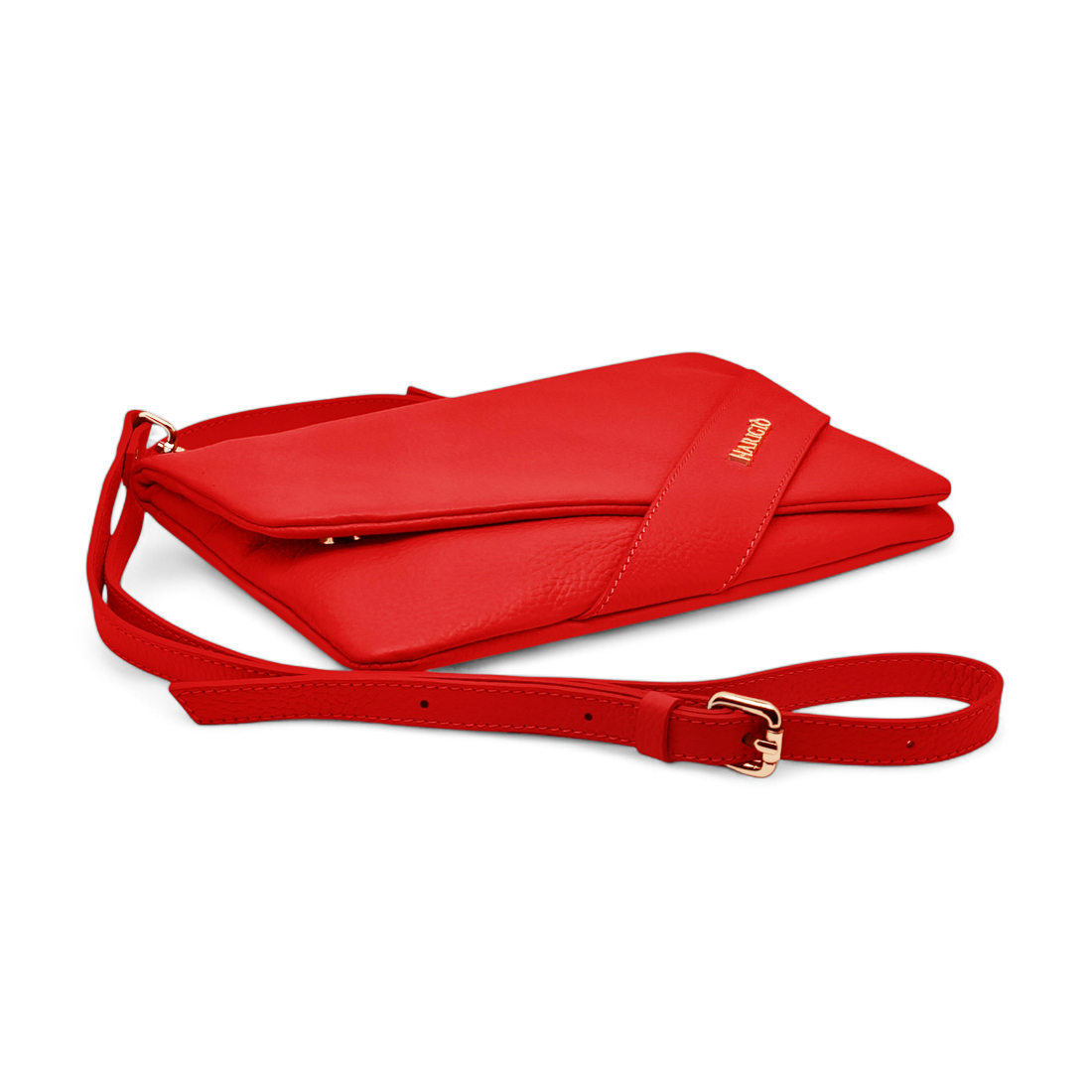 Borsa da Donna in Vera Pelle con Tracolla Regolabile Colore Rossa