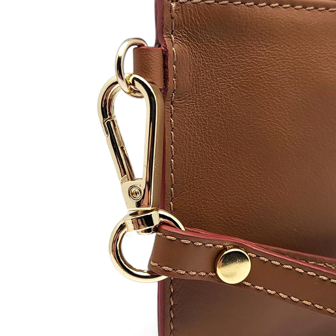 Pochette da Polso Unisex in Vera Pelle Cuoio Chiusura Lampo e Manico Removibile