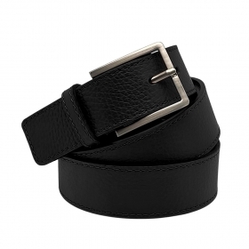 Cintura Unisex in Vera Pelle Made in Italy, Fibbia Rettangol